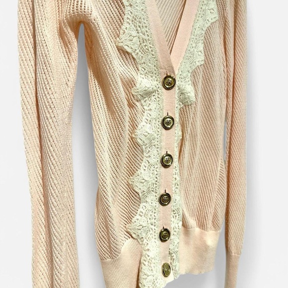 Charlotte Tarantola - lace cardigan Sz M - Picture 2 of 3